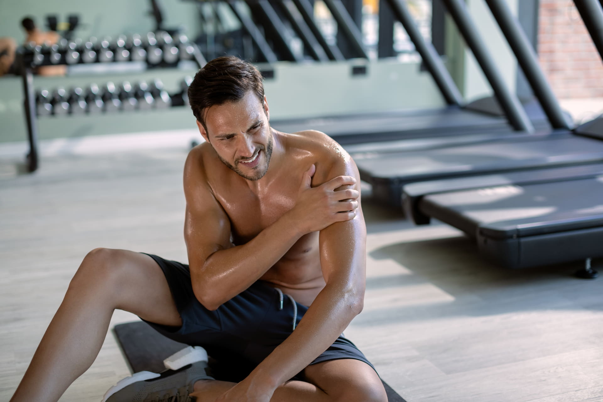 Lesiones frecuentes en el hombro brazo elevado